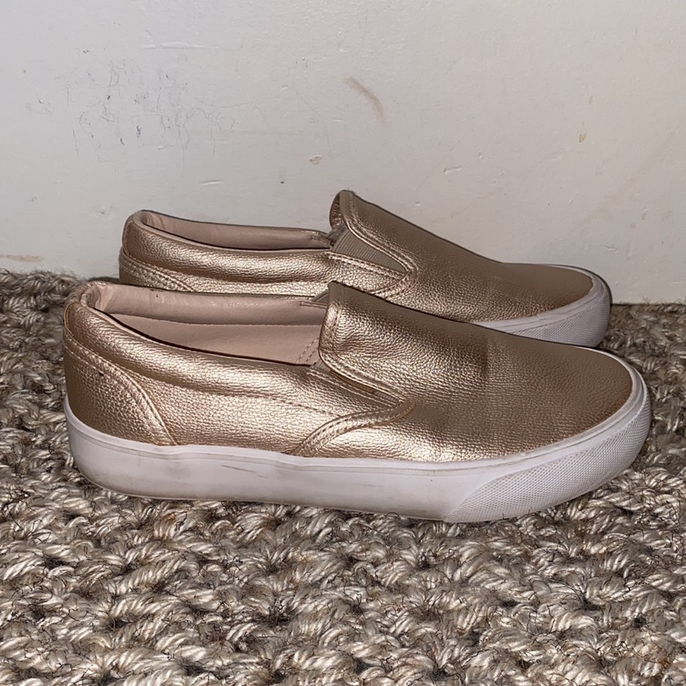 Lugz clipper LX slip on sneakers rose gold